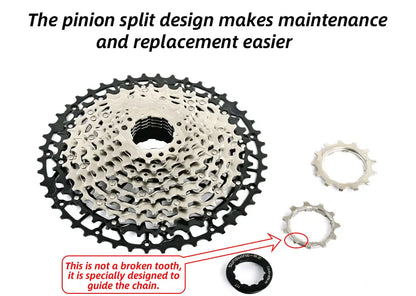 SUNSHINE Ultralight Bicycle Cassette Freewheel Carbon Steel Material 9/10/11/12/13 Speed HG Structure Sprocket for Mountain Bike