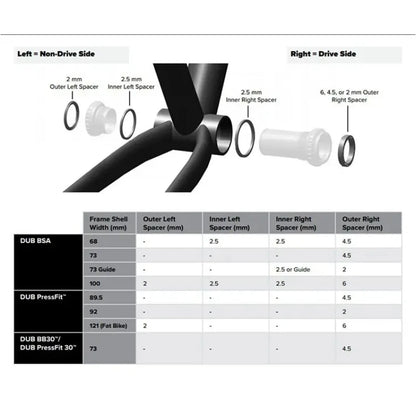 SRAM BB DUB BSA Mountain Bike Bicycle BSA BB For Sram GX NX SX Crankset 68/73mm DUB Central Movemnt Axis Original
