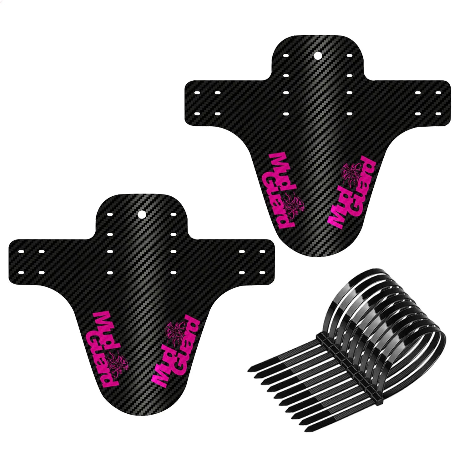 2 x Schutzblech Carbon-Optik vorne/hinten