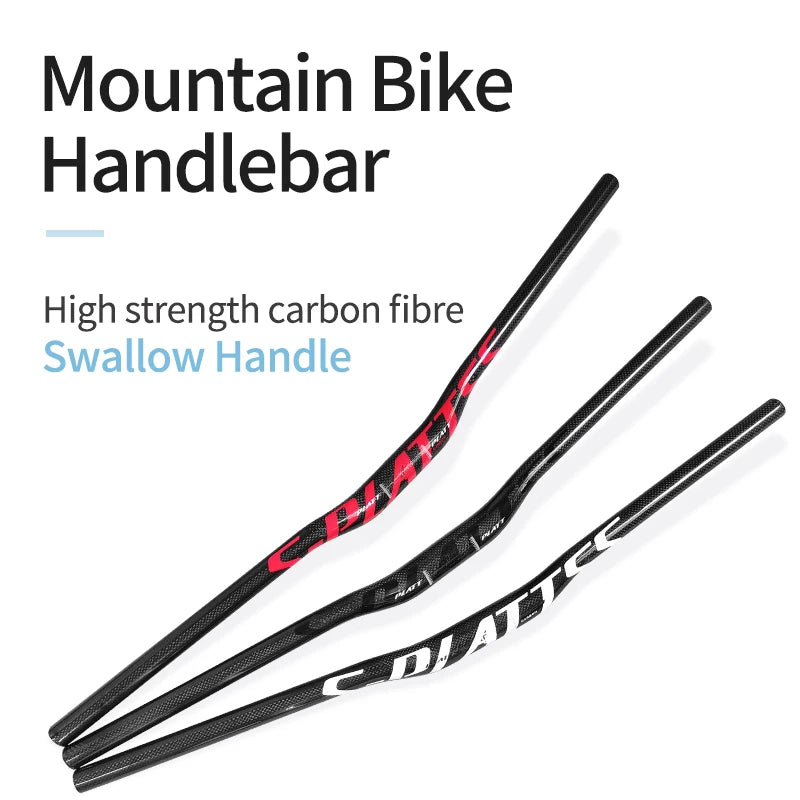 3K Carbonfaser-Lenker für Mountainbike, Riser Bar, 720mm, Rennradlenker, Ultraleicht T700 Schwarz, H002A272