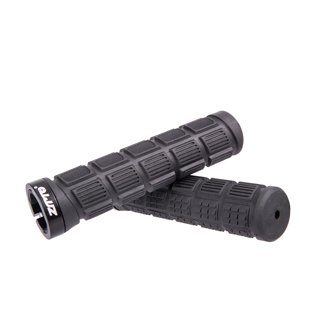 ZTTO 1 paire de poignées AG40 VTT pour vélo à pignon fixe, poignée verrouillable antidérapante, guidon antichoc en caoutchouc, pièces de poignées de vélo