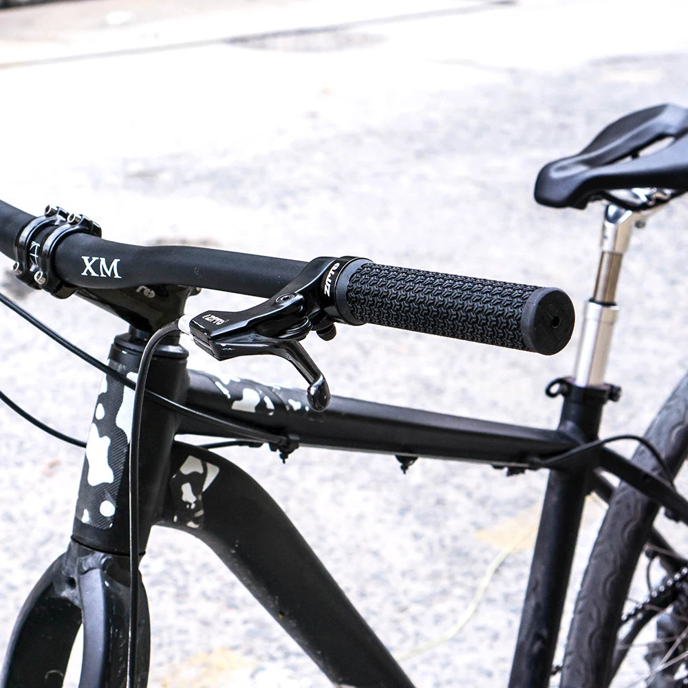 ZTTO 1 paire de poignées AG40 VTT pour vélo à pignon fixe, poignée verrouillable antidérapante, guidon antichoc en caoutchouc, pièces de poignées de vélo