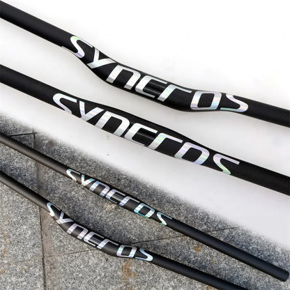 Syncros VTT 3K Cintre plat horizontal en fibre de carbone Cintre de vélo VTT Pièces de vélo 31,8*580-760mm