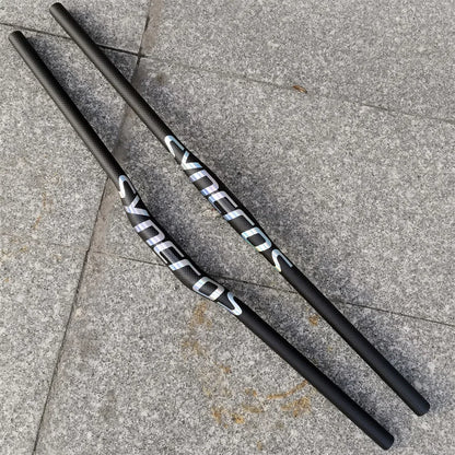 Syncros VTT 3K Cintre plat horizontal en fibre de carbone Cintre de vélo VTT Pièces de vélo 31,8*580-760mm