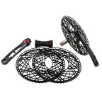 BOLANY Crankset Folding Bicycle Crank 170mm 130BCD 5 Bolts Aluminum Alloy Bottom Bracket Ceramic Bearing CNC Anodized Bike Parts