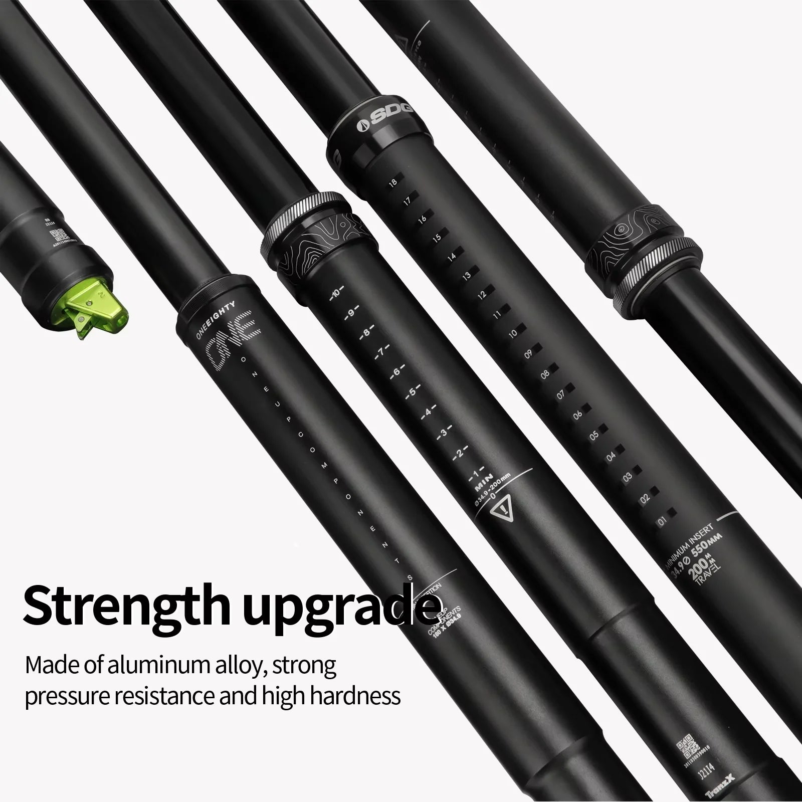 MTB Dropper Sattelstütze Aluminiumlegierung 34,4MM Interne Zugsteuerung Sattelrohr 125/150/170/200mm Federweg Meroca Zugsteuerhebel