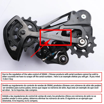 Sram Rear Derailleur SX NX GX Eagle Mountain Bicycle 12 Speed Long Cage Derailleur For MTB Bicycle Riding Rear Derailleur 1PCS