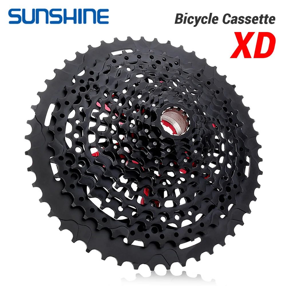 SUNSHINE XD Structure Bicycle Cassette 12 Speed 9T-50T Black Mountain Bike Freewheel 12V for Sram XD Freehub GX EAGLE XX1 X01