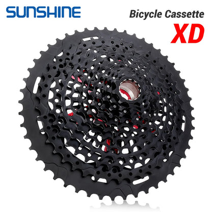 SUNSHINE XD Structure Bicycle Cassette 12 Speed 9T-50T Black Mountain Bike Freewheel 12V for Sram XD Freehub GX EAGLE XX1 X01