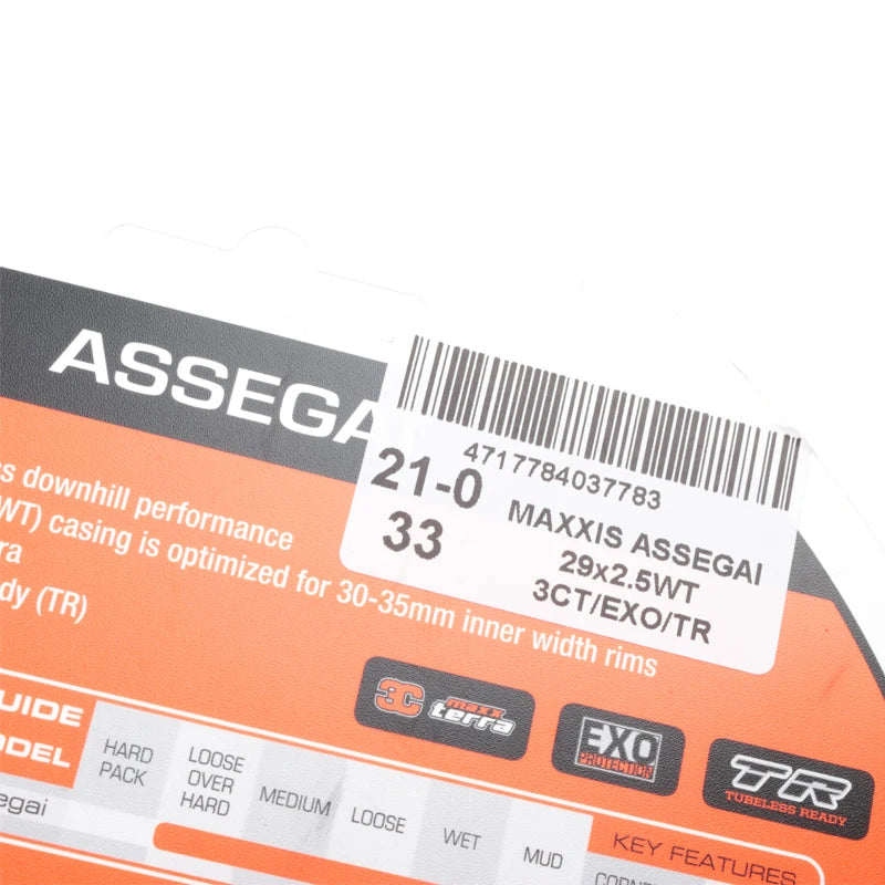 MAXXIS ASSEGAI Mountain Downhill Bicycle Tires Anti Puncture Bicycle Tires 27.5 29 For All trail enduro downhill conditions
