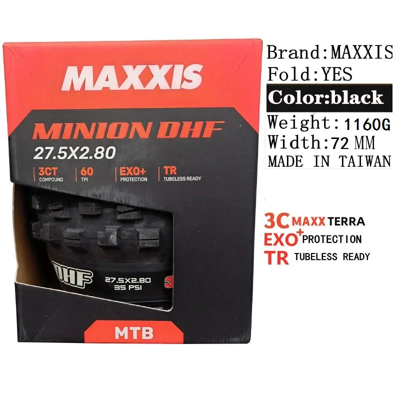 Maxxis Minion DHF (M301Ru) 26x2.3 27.5x2.3/2.5/2.8 29x2.3/2.5 Faltbare Mountainbike-Downhill-Reifen sind verschleißfester