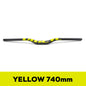Guidon VTT ULLICYC 3K Carbone Intégral Plat/Rise Guidon Vélo Carbone Pièces VTT Jaune Fluo 31.8*580-740mm